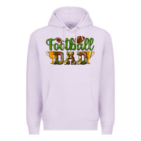Lilac Football Dad Premium Hoodie - BundleAndBundleShop