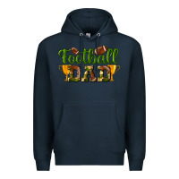 Navy Football Dad Premium Hoodie - BundleAndBundleShop