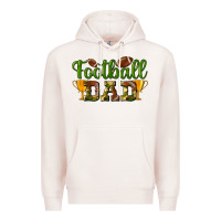 Pale Pink Football Dad Premium Hoodie - BundleAndBundleShop