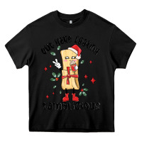 Black out here looking tamalicious christmas tamale Heavy Core Tee - MaliasSmallBusiness