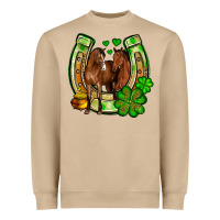 St. Patrick's Day Horse Horseshoe Heavyweight Sweatshirt | Teevron