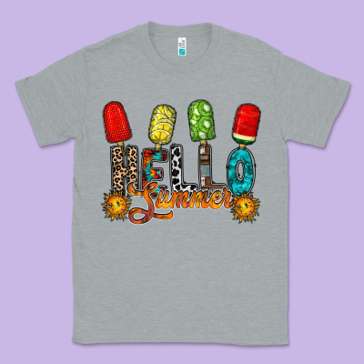 Hello Summer Classic Tee Designed By Racoondesign