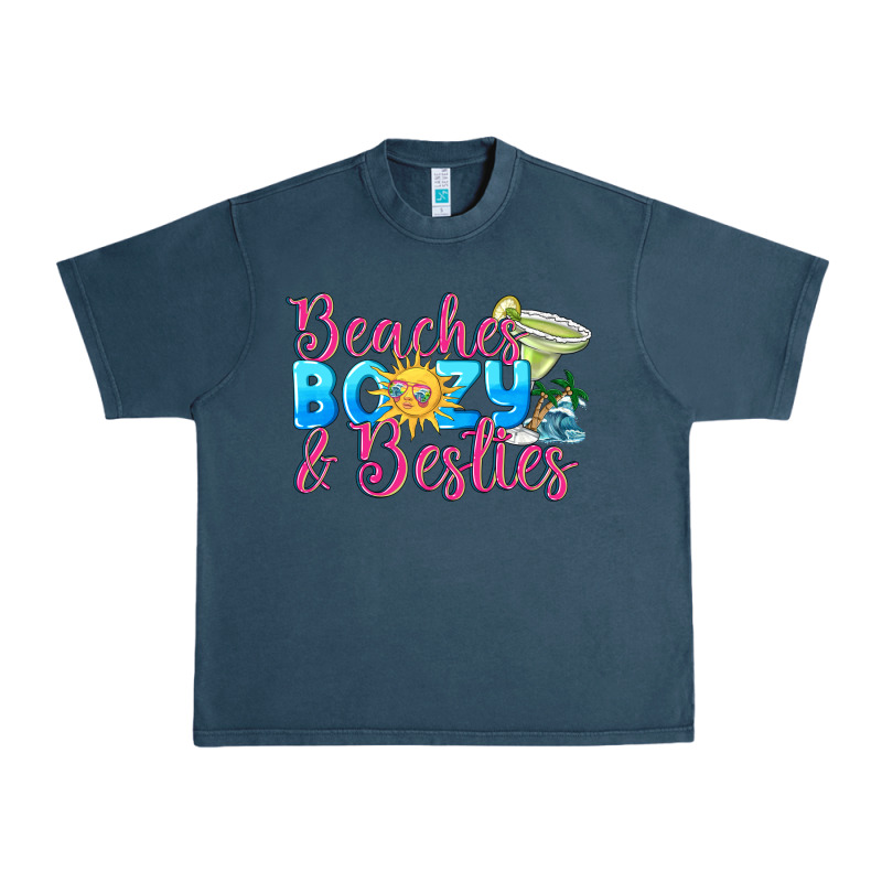 Beaches Boozy Besties Summer Urban Heavy Tee by NancyCooperArtShop | Teevron