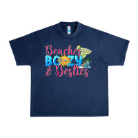 Navy Beaches boozy besties Summer Urban Heavy Tee - NancyCooperArtShop