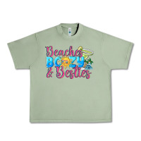 Oil Green Beaches boozy besties Summer Urban Heavy Tee - NancyCooperArtShop