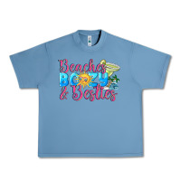 Pebble Blue Beaches boozy besties Summer Urban Heavy Tee - NancyCooperArtShop