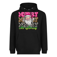 Black merry merry merry christmas Heavyweight Hoodie - CowhideDigitalArt
