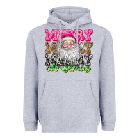 Heather Grey merry merry merry christmas Heavyweight Hoodie - CowhideDigitalArt