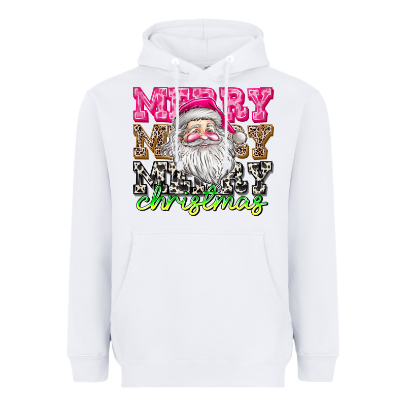 Merry Merry Merry Christmas Heavyweight Hoodie by CowhideDigitalArt | Teevron