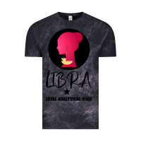 Cloud Black Libra Zodiac Sign Horoscope Birth Gift Girl Vintage Tee - Bettercallsaul