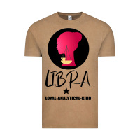 Vintage Coffee Libra Zodiac Sign Horoscope Birth Gift Girl Vintage Tee - Bettercallsaul