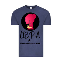 Vintage Denim Libra Zodiac Sign Horoscope Birth Gift Girl Vintage Tee - Bettercallsaul
