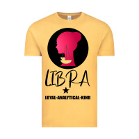 Vintage Mustard Libra Zodiac Sign Horoscope Birth Gift Girl Vintage Tee - Bettercallsaul