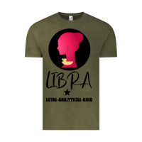 Vintage Olive Libra Zodiac Sign Horoscope Birth Gift Girl Vintage Tee - Bettercallsaul
