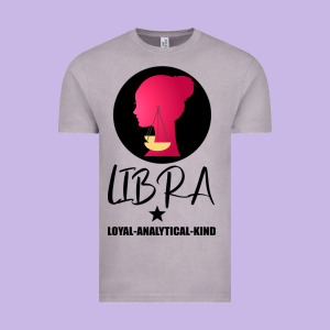 Libra Zodiac Sign Horoscope Birth Gift Girl Vintage Tee Designed By Bettercallsaul