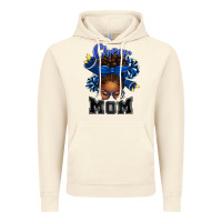 Vintage Artic Cheer Mom Afro Messy Bun Vintage Hoodie - texasbilliewilder