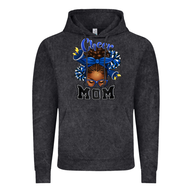 Cheer Mom Afro Messy Bun Vintage Hoodie by texasbilliewilder | Teevron