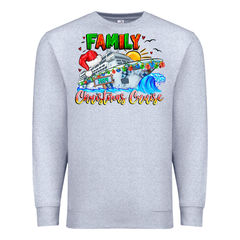 Family 2024 Christmas Cruise Premium Sweatshirt by CowhideDigitalArt | Teevron