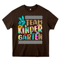 Chocolate Brown team kindergarten Heavy Core Tee - NancyCooperArtShop
