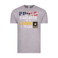Vintage Zinc proud daughter of a army veteran american flag military gift Vintage Tee - longCreatives