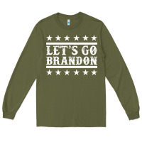 Army Green Let's Go Brandon Impeach Long Sleeve Tee - Jasminsmagicworld