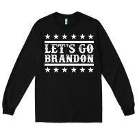 Black Let's Go Brandon Impeach Long Sleeve Tee - Jasminsmagicworld