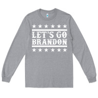 Heather Grey Let's Go Brandon Impeach Long Sleeve Tee - Jasminsmagicworld