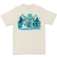 Bone hello winter snowman Premium Tee - MaliasSmallBusiness