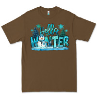 Cacao hello winter snowman Premium Tee - MaliasSmallBusiness