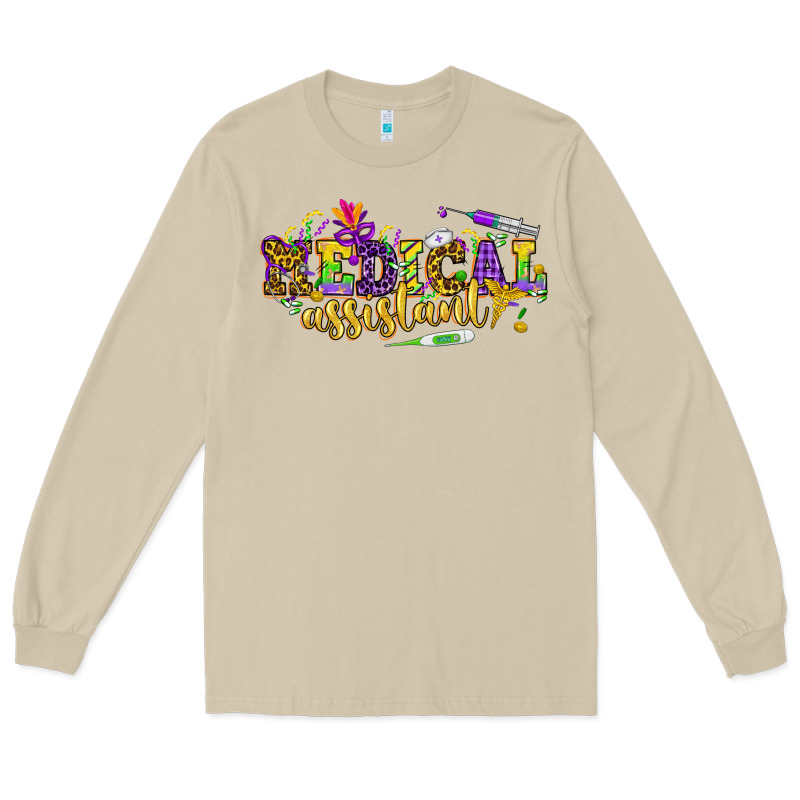 Ma Medical Assistant Mardi Gras Long Sleeve Tee by HowdyJamesFarm | Teevron