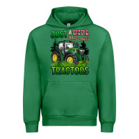 Emerald just a girl who loves tractors Urban Hoodie - BarkalooDesign