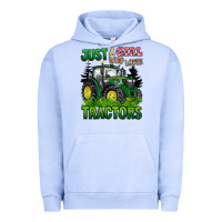 Pigment Grape Ice just a girl who loves tractors Urban Hoodie - BarkalooDesign