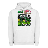 Pigment Lunar Rock just a girl who loves tractors Urban Hoodie - BarkalooDesign