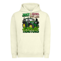 Pigment Pistachio just a girl who loves tractors Urban Hoodie - BarkalooDesign