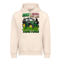 Sandshell just a girl who loves tractors Urban Hoodie - BarkalooDesign