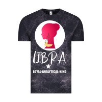 Cloud Black Libra Zodiac Sign Horoscope Birth Gift Girl Vintage Tee - Bettercallsaul