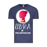 Vintage Denim Libra Zodiac Sign Horoscope Birth Gift Girl Vintage Tee - Bettercallsaul