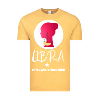 Vintage Mustard Libra Zodiac Sign Horoscope Birth Gift Girl Vintage Tee - Bettercallsaul