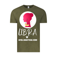 Vintage Olive Libra Zodiac Sign Horoscope Birth Gift Girl Vintage Tee - Bettercallsaul