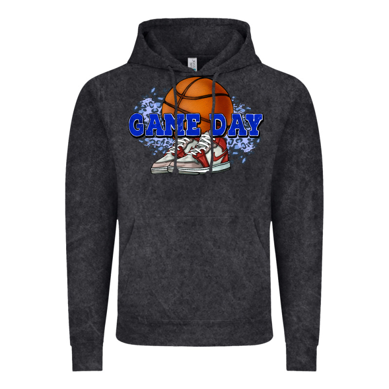 Game Day Basketball Vintage Hoodie by NancyCooperArtShop | Teevron