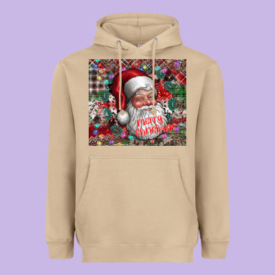 Merry Christmas Heavyweight Hoodie Designed By Cowhidedigitalart