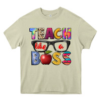 Mossy teach like a boss Heavy Core Tee - NancyCooperArtShop