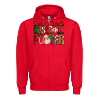 Red santa's favorite baseball player for christmas Zipper Hoodie - FaDigitalArtStudio