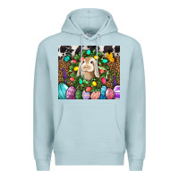 Blue Mist Easter Bunny Tumbler Premium Hoodie - BundleAndBundleShop