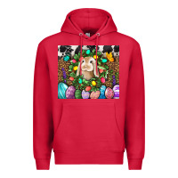 Cardinal Easter Bunny Tumbler Premium Hoodie - BundleAndBundleShop