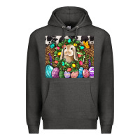 Charcoal Heather Easter Bunny Tumbler Premium Hoodie - BundleAndBundleShop