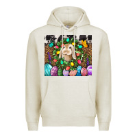Oatmeal Heather Easter Bunny Tumbler Premium Hoodie - BundleAndBundleShop