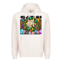 Pale Pink Easter Bunny Tumbler Premium Hoodie - BundleAndBundleShop