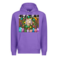 Purple Easter Bunny Tumbler Premium Hoodie - BundleAndBundleShop