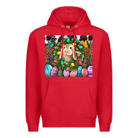 Red Easter Bunny Tumbler Premium Hoodie - BundleAndBundleShop